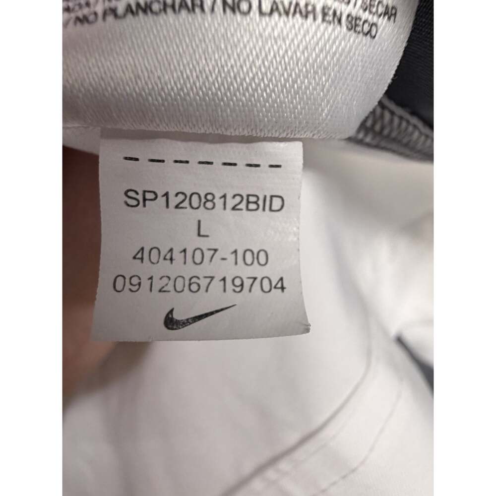 Nike Dri-FIT Mens Large Full Zip Running Jacket White Gray 404107-100 2012 - Picture 4 of 9